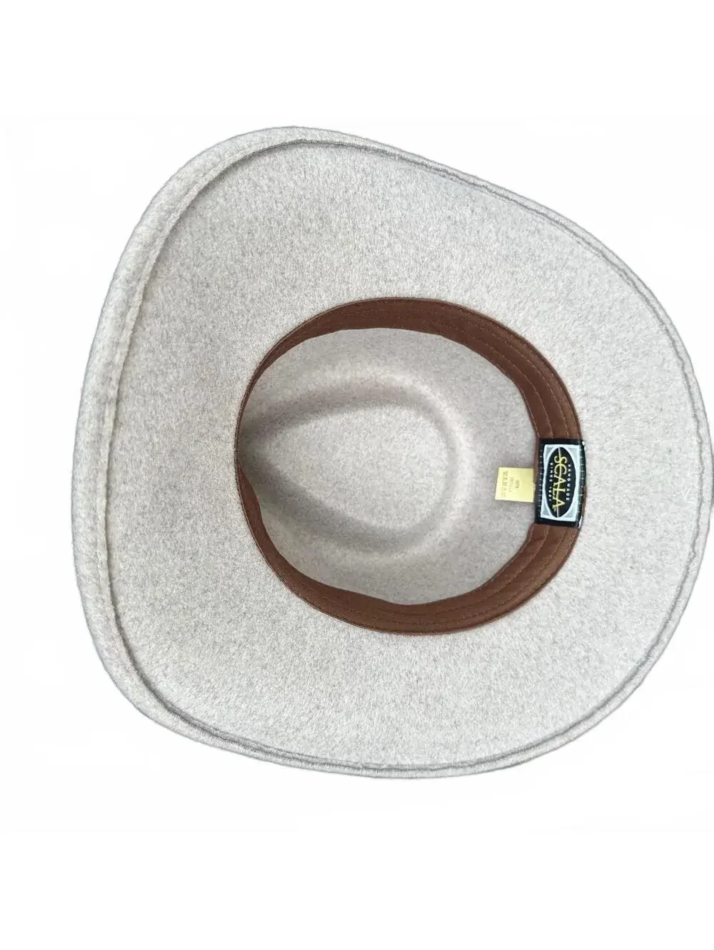 Scala Hats Jolene Provato Knit Safari Fedora Hat - Heathered Taupe NWT